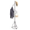 MyGift Elegant Black Metal 14 Hook Spiral Coat Hanger