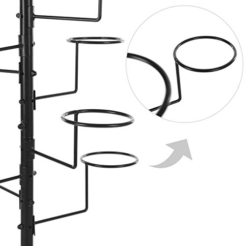 Modern Black Metal Freestanding Customizable Retail Hat Rack