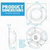 Parmida (12 Pack) 5/6 inch Dimmable LED Recessed Retrofit Downlight
