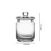 Whole Housewares Clear Glass Apothecary Jars-Cotton Jar-Bathroom Storage