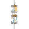 InterDesign Twigz Metal Wire Tension Rod Corner Shower Caddy