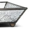 J Devlin Tra 106-1 Vintage Glass Jewelry Tray - Elegant Mirrored Bottom Vanity Organizer