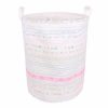 Cotton Linen Fabric Foldable Cartoon Bathroom Dirty Clothes Large Laundry Storage Buckets Bags Kids Toy Storage Basket