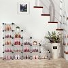 16-Cube Modular Shoe Rack - Space Saving Shoe Organizer for Entryway, Hallway, Bathroom, Living Room - Stackable Shoe Storage Units in Translucent White