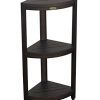 Decoteak Oasis 3-Tier Teak Corner Shower Shelf