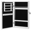 SONGMICS Lockable Jewelry Cabinet Armoire with Mirror