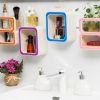 Creative Number 9/ 8 /0 Storage Soap Rack Plastic Boxes Suction