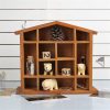 Maximize Storage and Style with Hot Selling 12-Grid Wooden Wall Hanging Shelf – Ideal Organizer for Kitchen, Bedroom, Bathroom, and Living Room