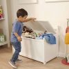 Melissa & Doug Wooden Toy Chest, Sturdy Wooden Chest
