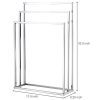 MyGift Freestanding Towel Rack, 3 Tier Metal Towel Bar Stand