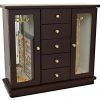 Lacuna Boutique Deluxe Wooden Jewelry Box - Fashionable Jewel Case Cabinet