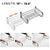 BESy Stainless Steel Towel Racks with Shelf, Adjustable Bathroom Shelf