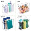 Streamline Your Space: Slim Bath Storage Organizer Bins – 4 Pack