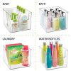 Clear Plastic Food Storage Bins - Versatile Kitchen Organizers for Pantry and Cabinets