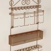 Longstem Overdoor Wall Jewelry Organizer in Bronze