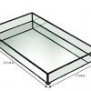 J Devlin TRA Glass Jewelry Tray Vanity Organizer Dresser Tray