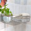 WEBI Wire Container, 15.7" Sturdy Stainless Steel Rectangular Storage Shelf