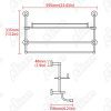 Alise Bathroom Shelf SUS Stainless Steel Shower Glass Shelf