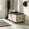 Sauder Eden Rue Rolling Chest, White Plank finish