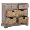 Safavieh American Homes Collection Herman Whitewash Wicker Basket Storage