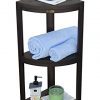 Decoteak Oasis 3-Tier Teak Corner Shower Shelf