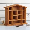 Maximize Storage and Style with Hot Selling 12-Grid Wooden Wall Hanging Shelf – Ideal Organizer for Kitchen, Bedroom, Bathroom, and Living Room
