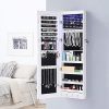 GISSAR Full Length Mirror Jewelry Cabinet, 6 LEDs Jewelry
