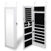 Jewelry Armoire: Wall/Door Mounted Cabinet with Full-Length Mirror - Elegant Storage Solution for Your Jewelry Collection 🌟