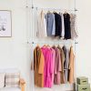 ALLZONE Adjustable Closet Rod Double Rail