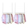 STORAGE MANIAC 2-Pack Adjustable Hanging Closet Rod