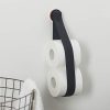 Tiger Toilet Roll Holder, Stainless Steel, Black