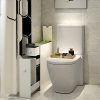 Tangkula Bathroom Cabinet, Wooden Bathroom Storage Cabinet