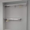 Arrange A Space Elite 76" Top and Bottom Shelf Rod kit