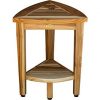 EcoDecors Oasis Shower Stool, Natural