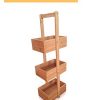 SplashSoup Three Tier Bamboo Natural Home Caddy