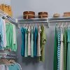 EZ Shelf Walk-in Closet Kit Hanging and Shelf Space, White