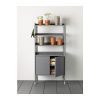 Ikea Indoor/Outdoor Gray Shelving Unit w/Cabinet