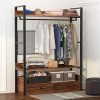 Tribesigns Free-Standing Closet Organizer,Heavy Duty Clothes Rack