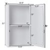 TANGKULA Mirrored Bathroom Cabinet Wall Mount Storage Cabinet