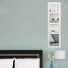 Giantex Wall Door Mounted Mirrored Jewelry Cabinet Jewelry Armoire Storage