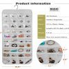AARainbow 6 Packs Hanging Plastic Jewelry Organizer Bag