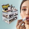 Sorbus Acrylic Cosmetic Makeup and Jewelry Storage Case Display