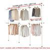 PRINCE HANGER, 1-Touch Triple 2-Tier Adjustable, Heavy Duty