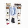Seville Classics Double-Rod Expandable Clothes Rack Closet Organizer System