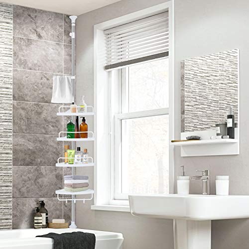 YEETE HOME Adjustable Constant Corner Shower Caddy