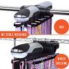 Effortless Elegance: Motorized Tie Rack with LED Lights – 72-Tie Closet Organizer