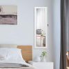 Wall and Door Mounted Jewelry Cabinet - Space-Saving Elegance with Full-Length Mirror and 15 Auto-ON LED Lights 💍🔐