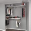 Arrange A Space Elite 76" Top and Bottom Shelf Rod kit