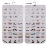 AARainbow 6 Packs Hanging Plastic Jewelry Organizer Bag