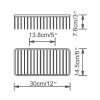 qinisi Brass Bathroom Shower Caddies Rustproof Rectangular Bath Storage
